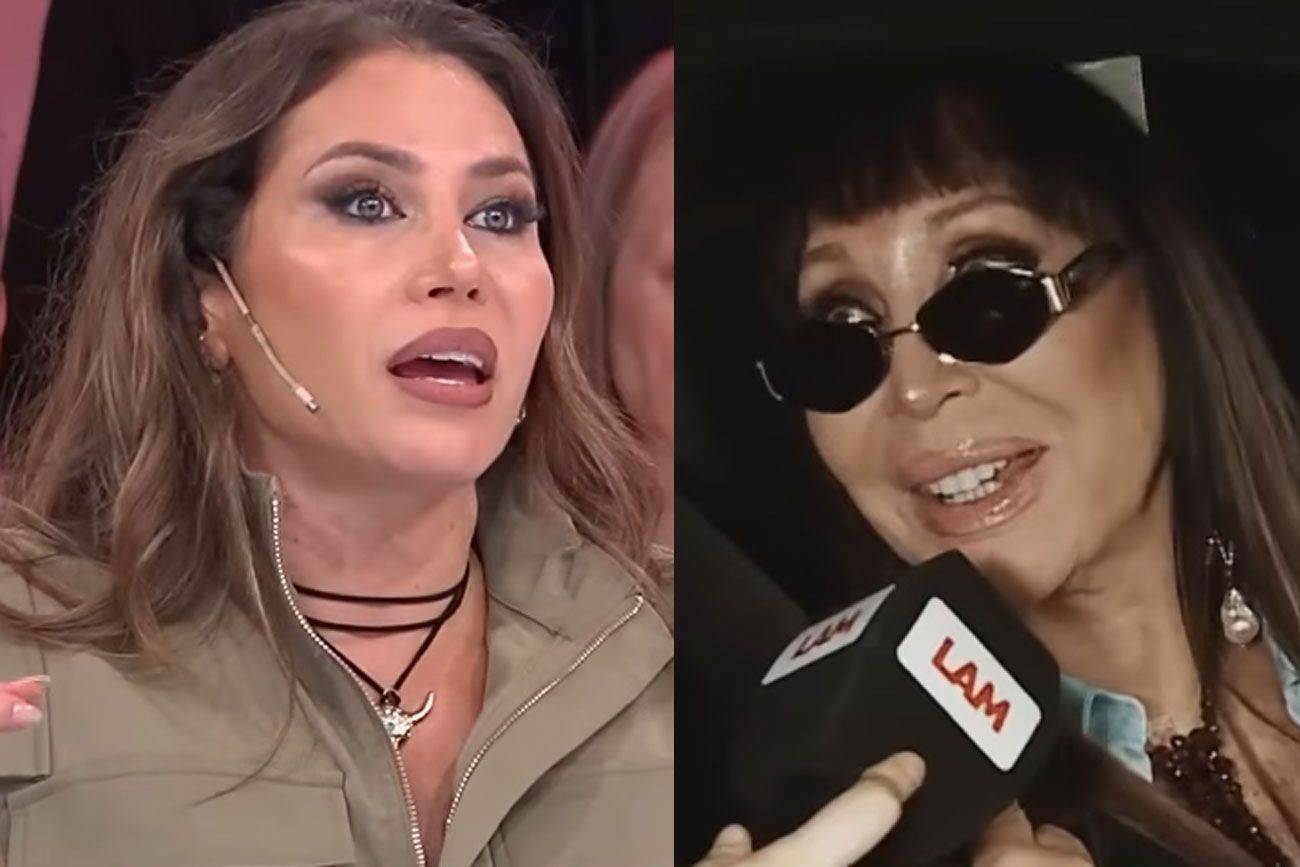 Adabel Guerrero vs. Moria Casán. Foto: captura pantalla.