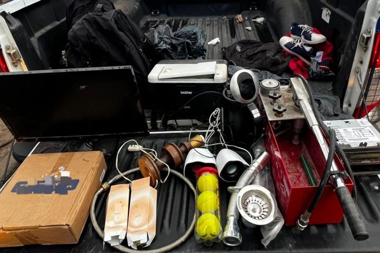 Detuvieron un hombre que robó en una vivienda.