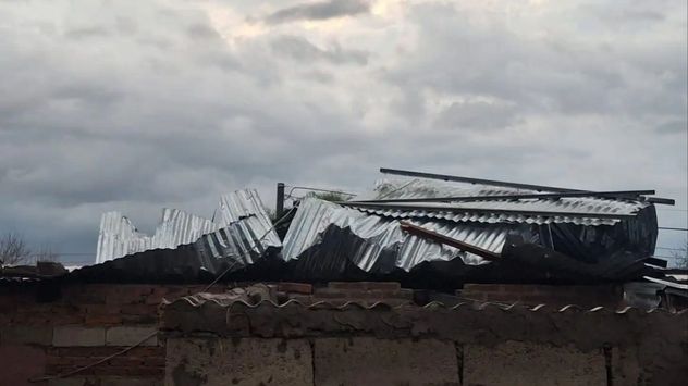 Fuerte tormenta azotó el Salto, departamento ubicado al norte de Uruguay.