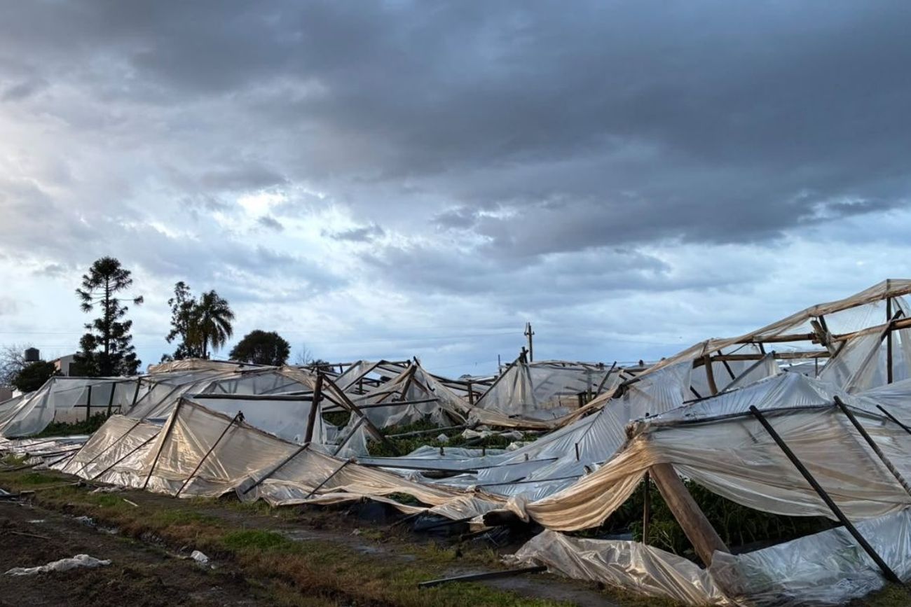 Fuerte tormenta azotó el Salto, departamento ubicado al norte de Uruguay.