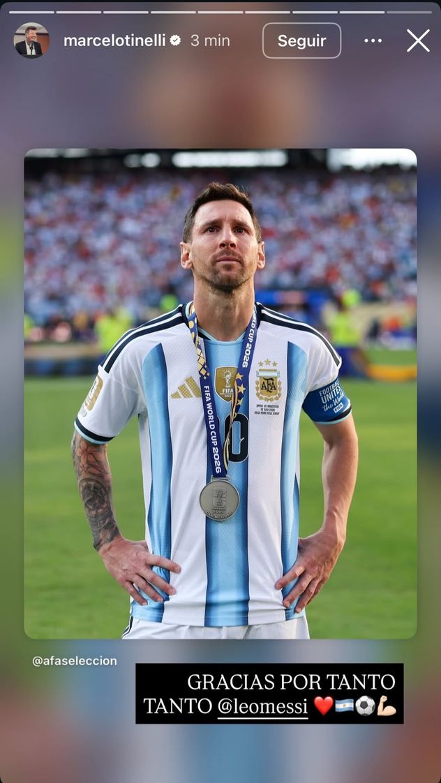 El mensaje mundialista de Marcelo Tinelli.
