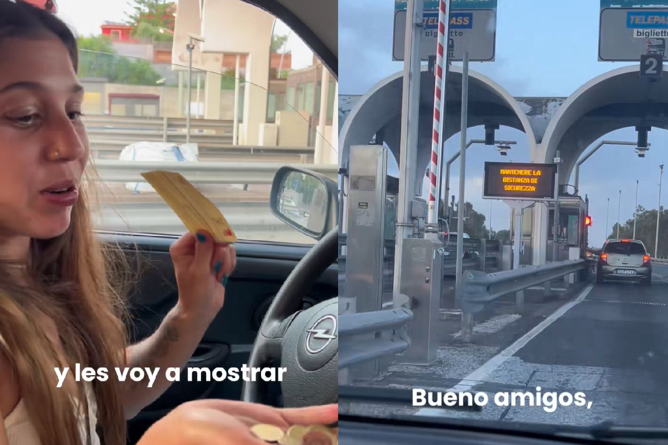 Una argentina mostró cómo son los peajes en Italia y es viral: "Esto no debería haber pasado"