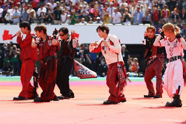 BTS en el show de medio tiempo del Mundial 2026.