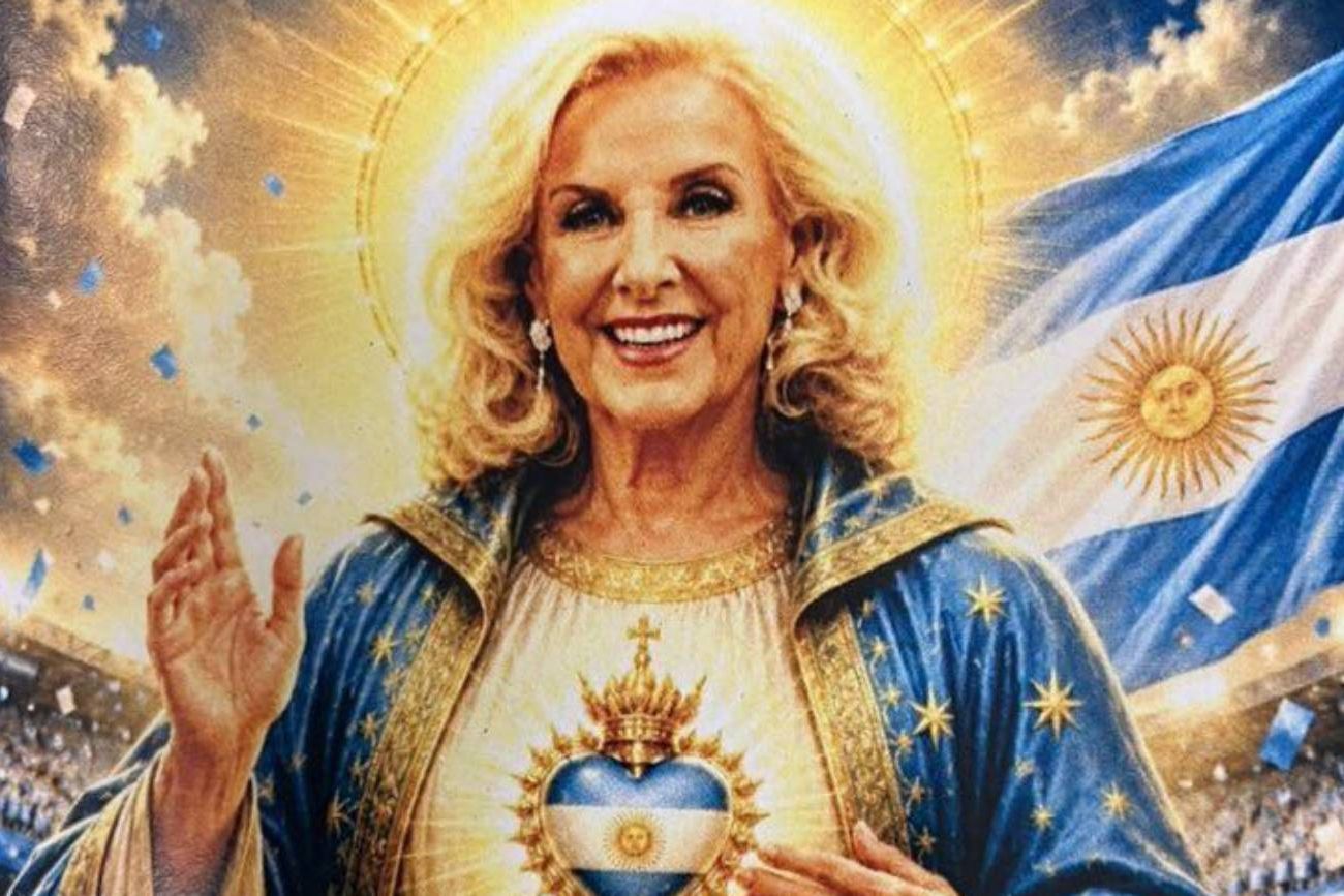 Santa Mirtha, en vos confiamos. (Captura)