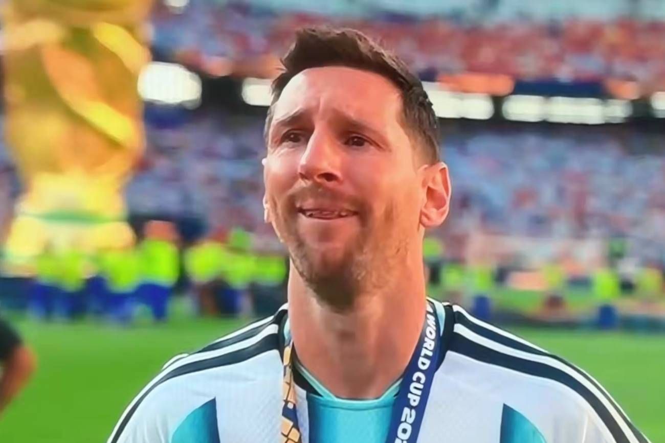 Las lágrimas de Lionel Messi.