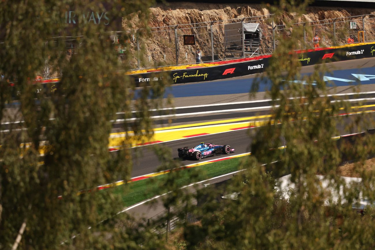 Colapinto en el GP de Bélgica.