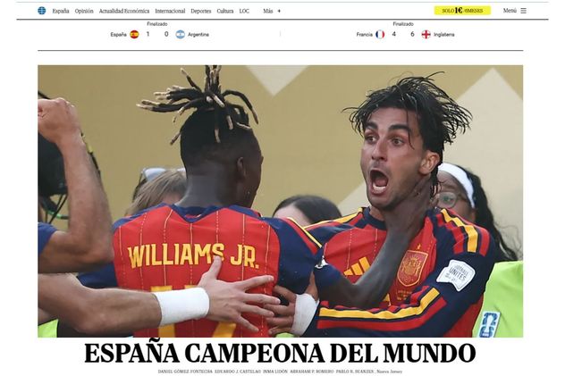 Así reaccionaron los medios españoles frente a su victoria frente a Argentina en el Mundial 2026