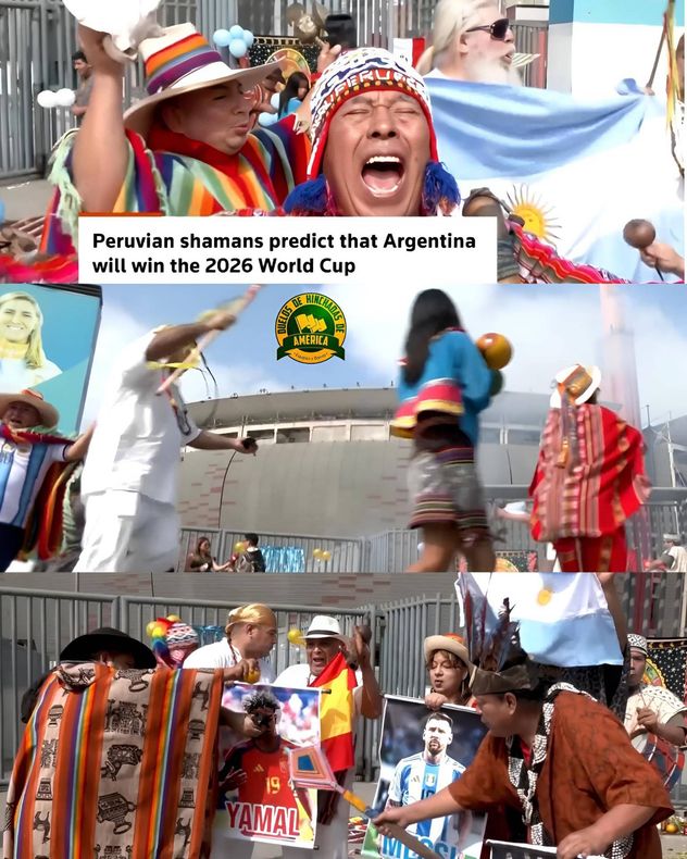 Chamanes peruanos predicen un triunfo de Argentina.