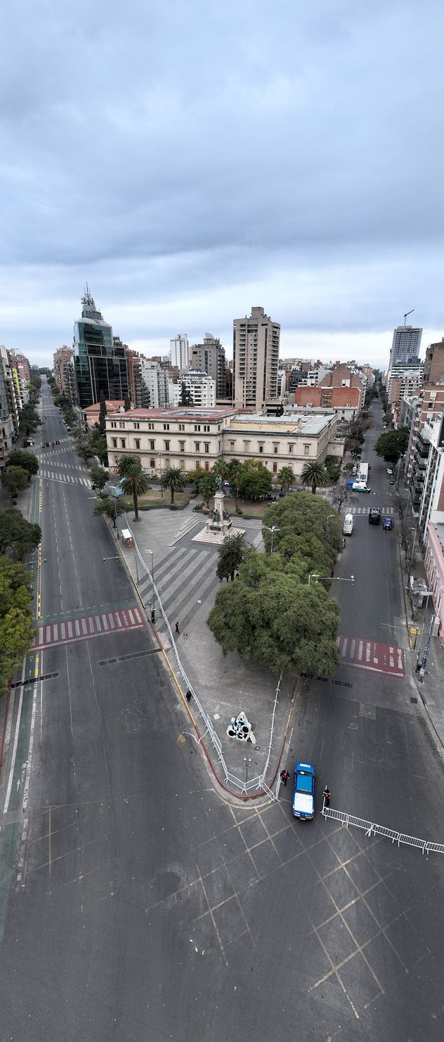 Las calles de Córdoba vacías durante la final del Mundial 2026.