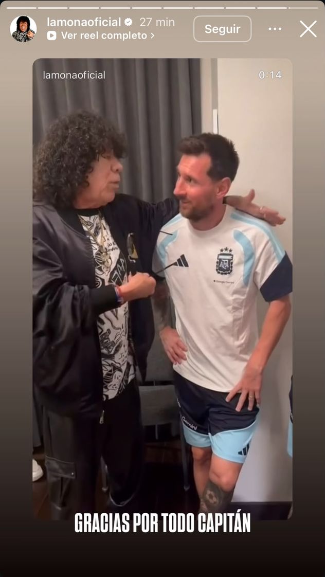 El mensaje mundialista de la Mona Jiménez.