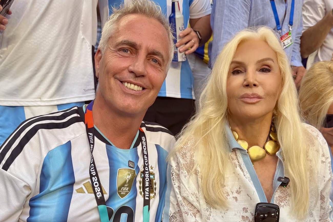Marley y Susana Giménez, en una reciente cita mundialista. (Instagram @telefe)