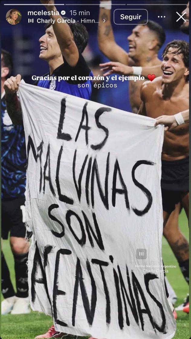 El mensaje mundialista de Celeste Cid.