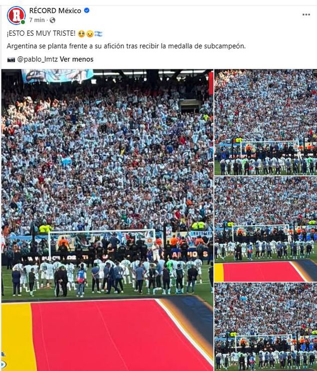 Los posteos del diario mexicano Récord.