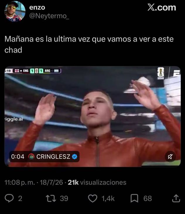 Más memes de Argentina vs. España.