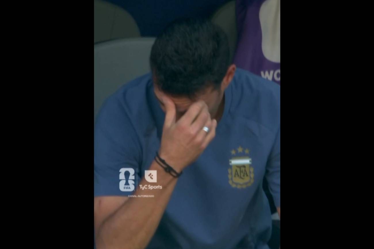 La tristeza de Scaloni.