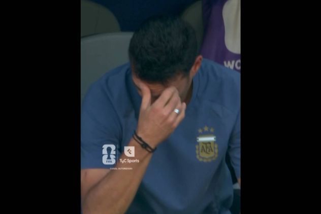 La tristeza de Scaloni.