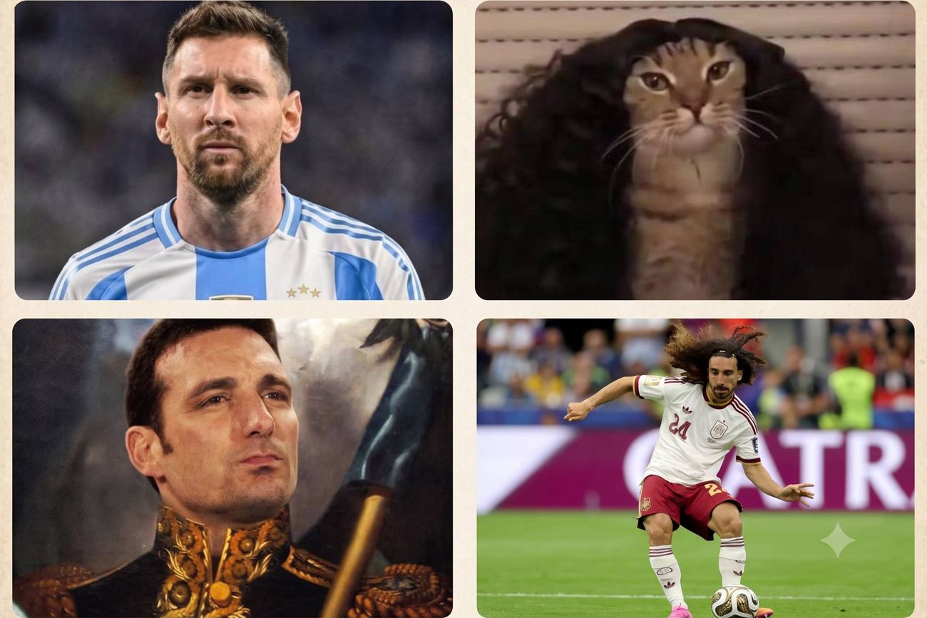 Los memes de la final entre Argentina y España.
