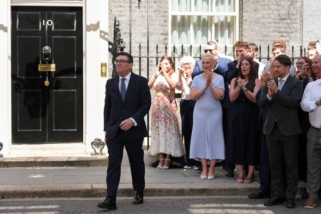 El nuevo primer ministro británico, Andy Burnham, en el número 10 de Downing Street en Londres, el lunes 20 de julio de 2026.