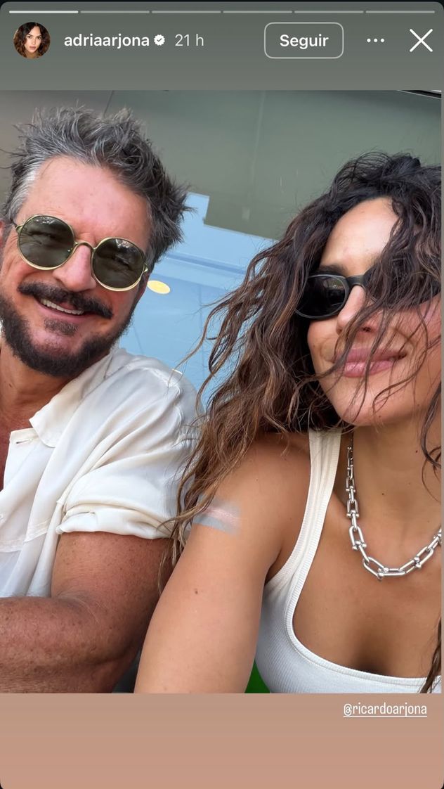 Ricardo y Adria Arjona alentaron a Argentina en la final del Mundial 2026.