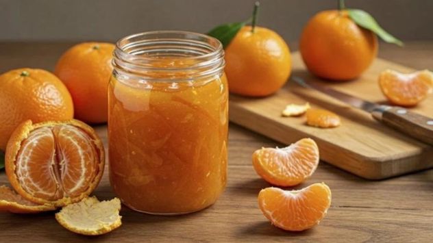 La mermelada de mandarina sin azúcar aprovecha el dulzor natural de la fruta y es una alternativa saludable para acompañar tostadas, yogures o postres.