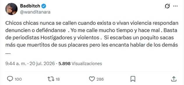 Wanda Nara no se calla más
