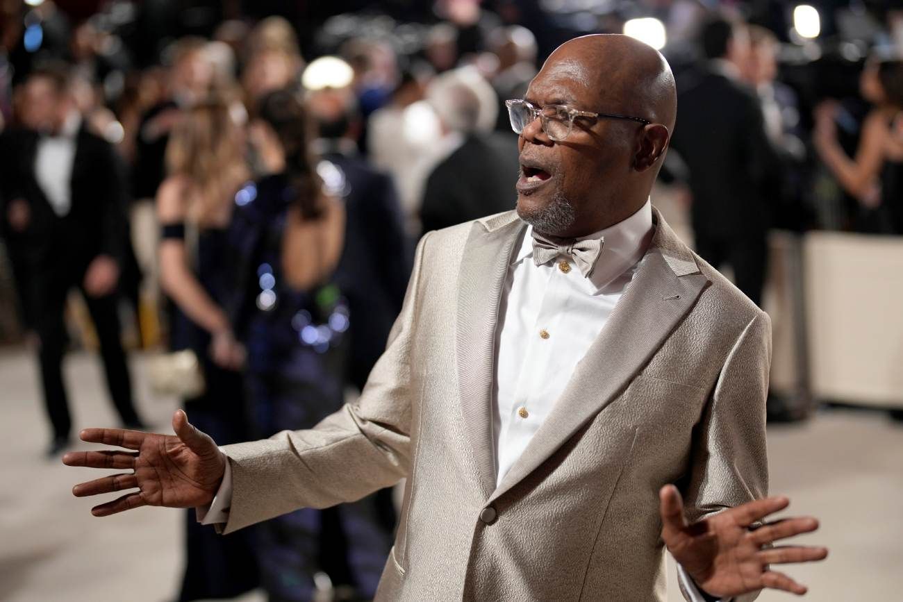 Samuel L. Jackson, en la alfombra roja de los Oscar 2023. 