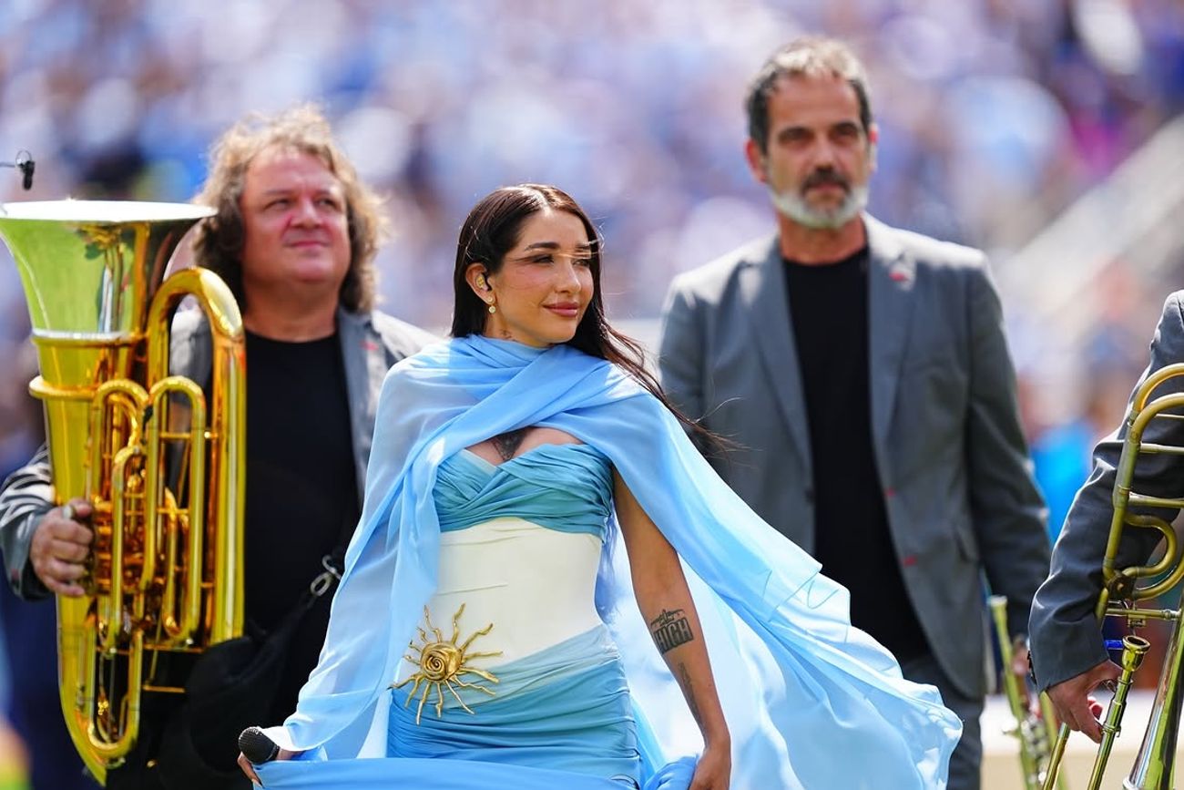 María Becerra publicó un emotivo mensaje para Messi tras cantar el Himno en la final del Mundial 2026