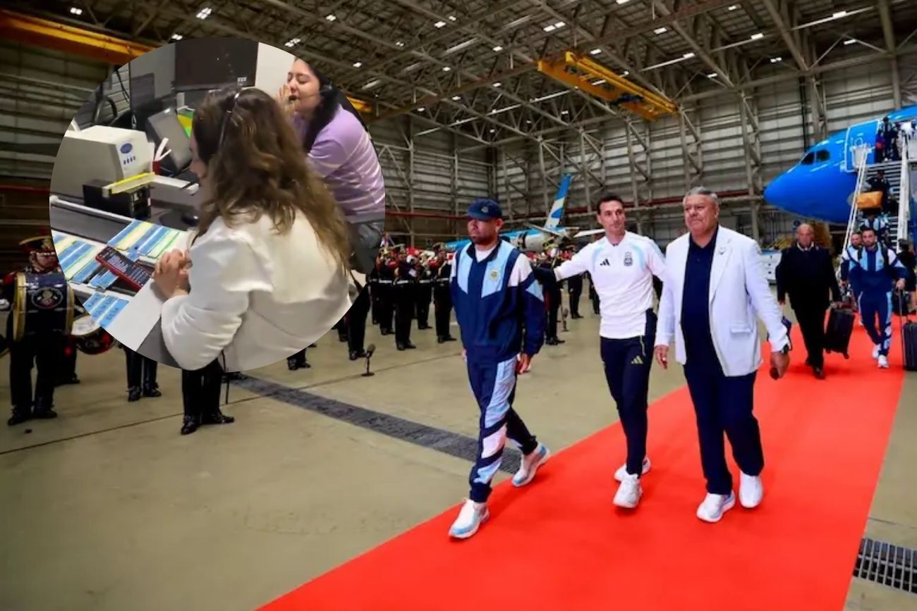La controladora aérea cordobesa que saludó a la Selección Argentina mientras llegaba al país