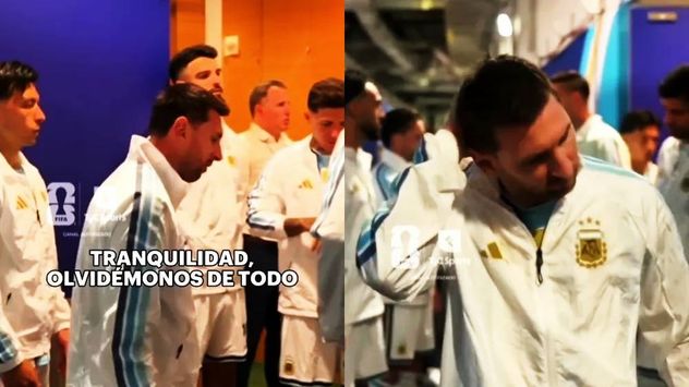 La arenga de Messi antes de la final contar España.