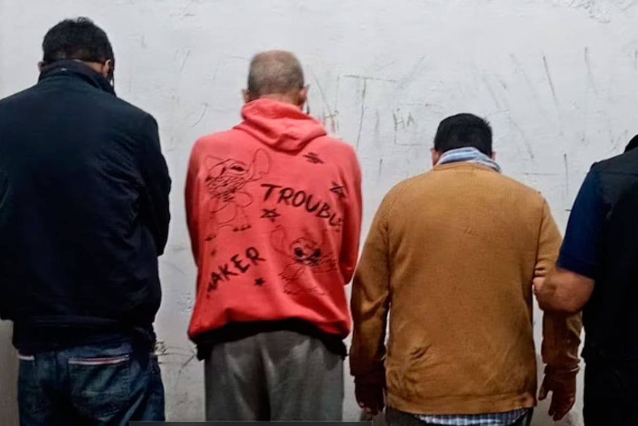 Los tres detenidos. (Infobae)