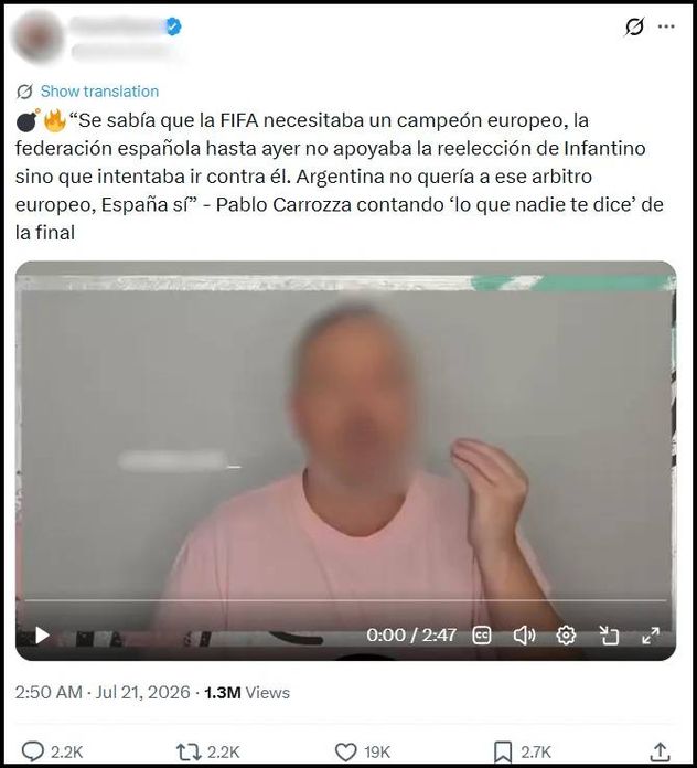 Las teorías conspirativas en torno a la Copa del Mundo.