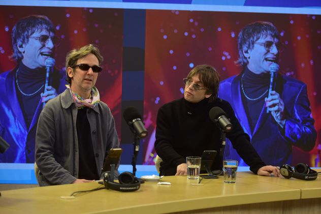 Joaquín Levinton y Leandro Lopatín, cantante y guitarrista la banda Turf. (Nicolás Bravo / La Voz)