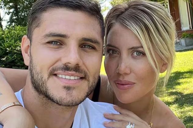 Wanda Nara y Mauro Icardi cuando aún estaban casados.