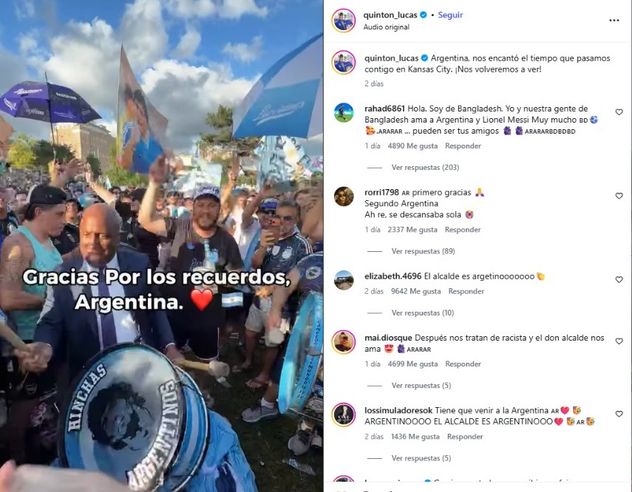 El emotivo mensaje del alcalde de Kansas City para despedir a los hinchas argentinos: “Nos volveremos a ver”.