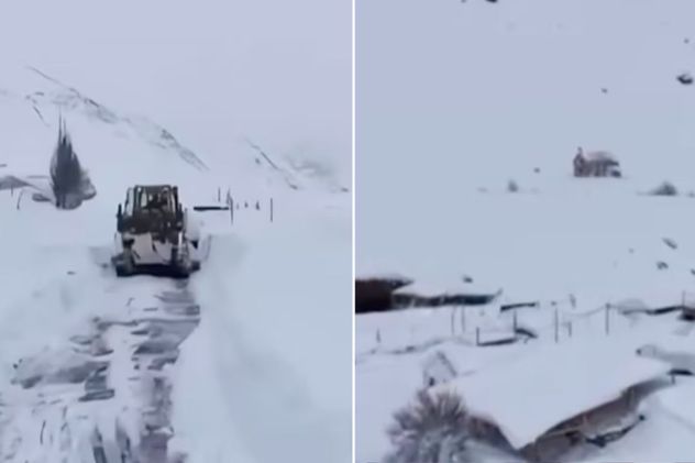 Un temporal de nieve en el oeste argentino deja zonas aisladas con acumulaciones de hasta cuatro metros