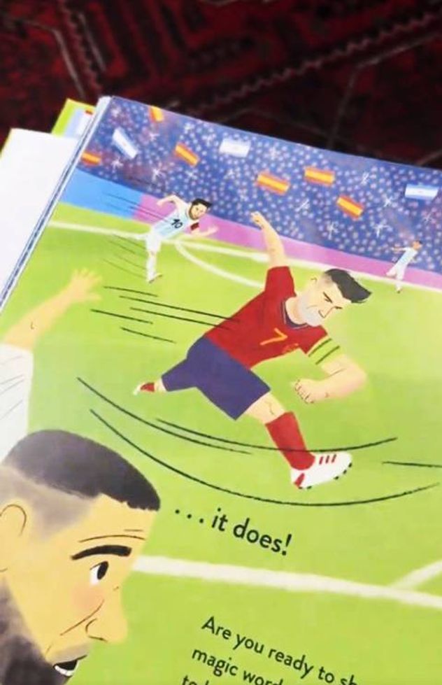 El libro infantil que se viralizó en redes sociales y vaticinaba la final España vs. Argentina.
