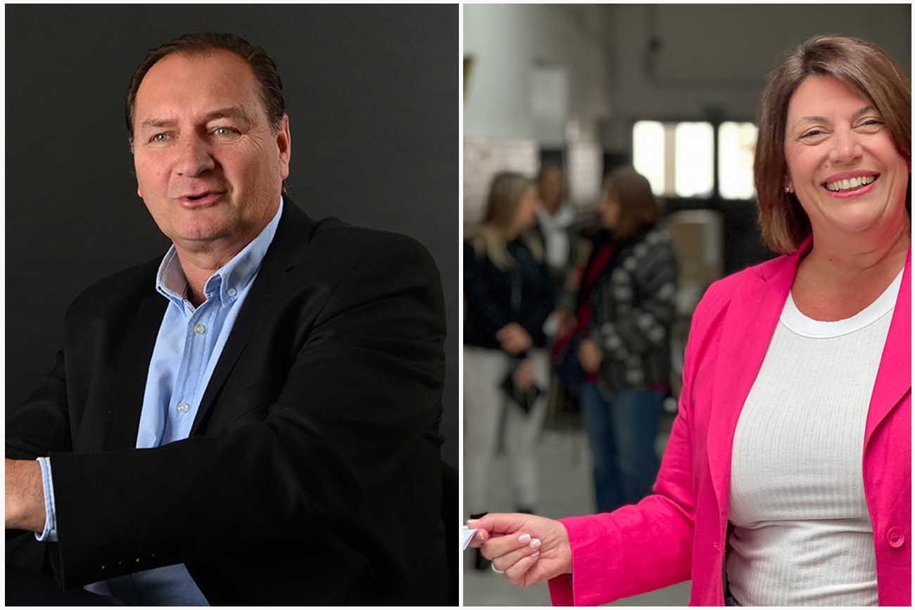 Marcos Juárez: Pedro Dellarossa y Verónica Crescente, candidatos a intendente en 2026.