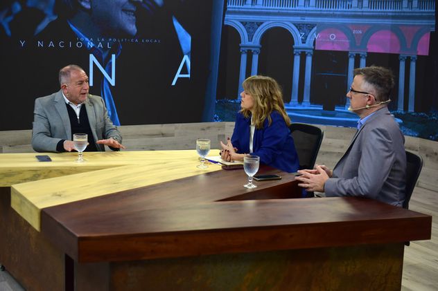Luis Juez, senador nacional, en el programa Voz y Voto. (Nicolás Bravo / La Voz)