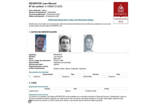Detuvieron al exnovio y sospechoso del asesinato de Agostina Jalabert, la argentina asesinada en México