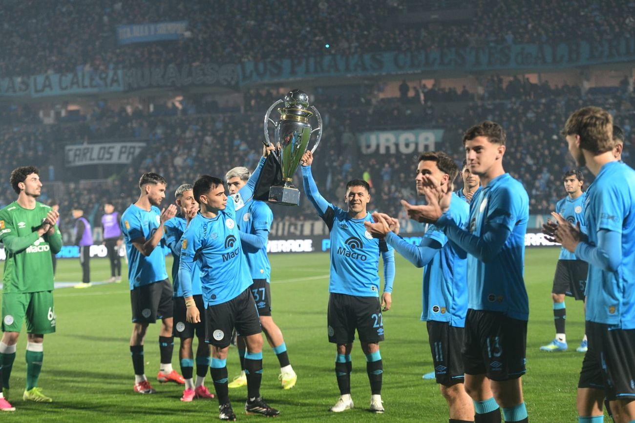 Belgrano campeón del Apertura, tuvo su estreno en el Clausura, jugando en el Gigante de Alberdi. (Javier Ferreyra / La Voz)