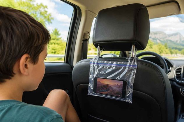 Por qué algunos colocan una bolsa en el reposacabezas del auto antes de viajar.
