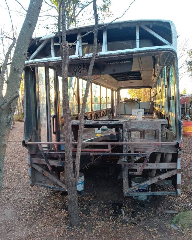 El colectivo cuando lo trajeron.