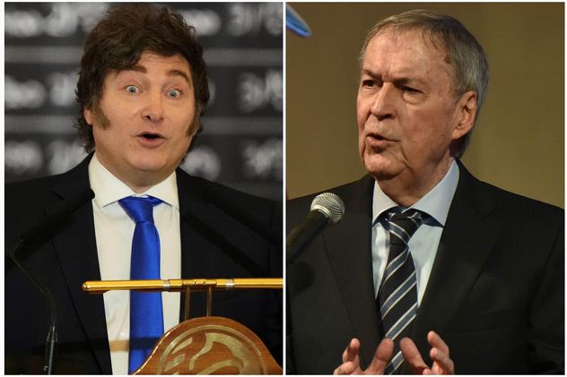 Javier Milei y Juan Schiaretti.