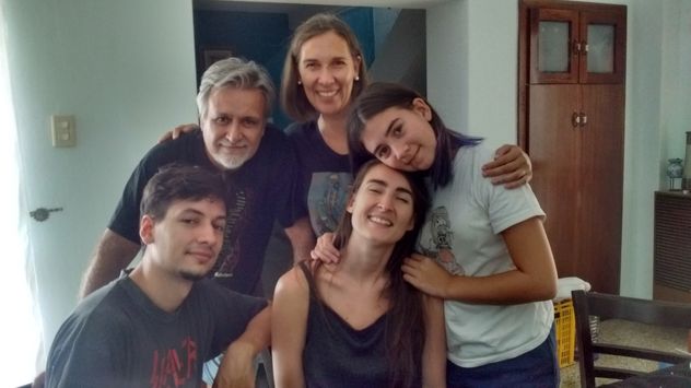 Con los Vittore Dutto, celebrando la vida y la familia.