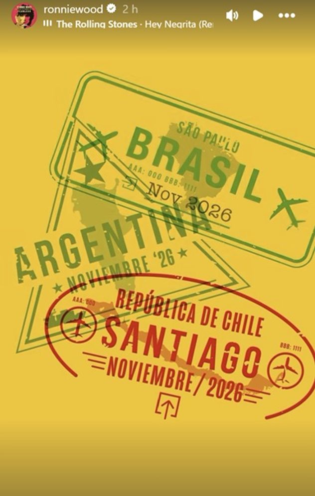 Ronnie Wood confirmó su visita a la Argentina