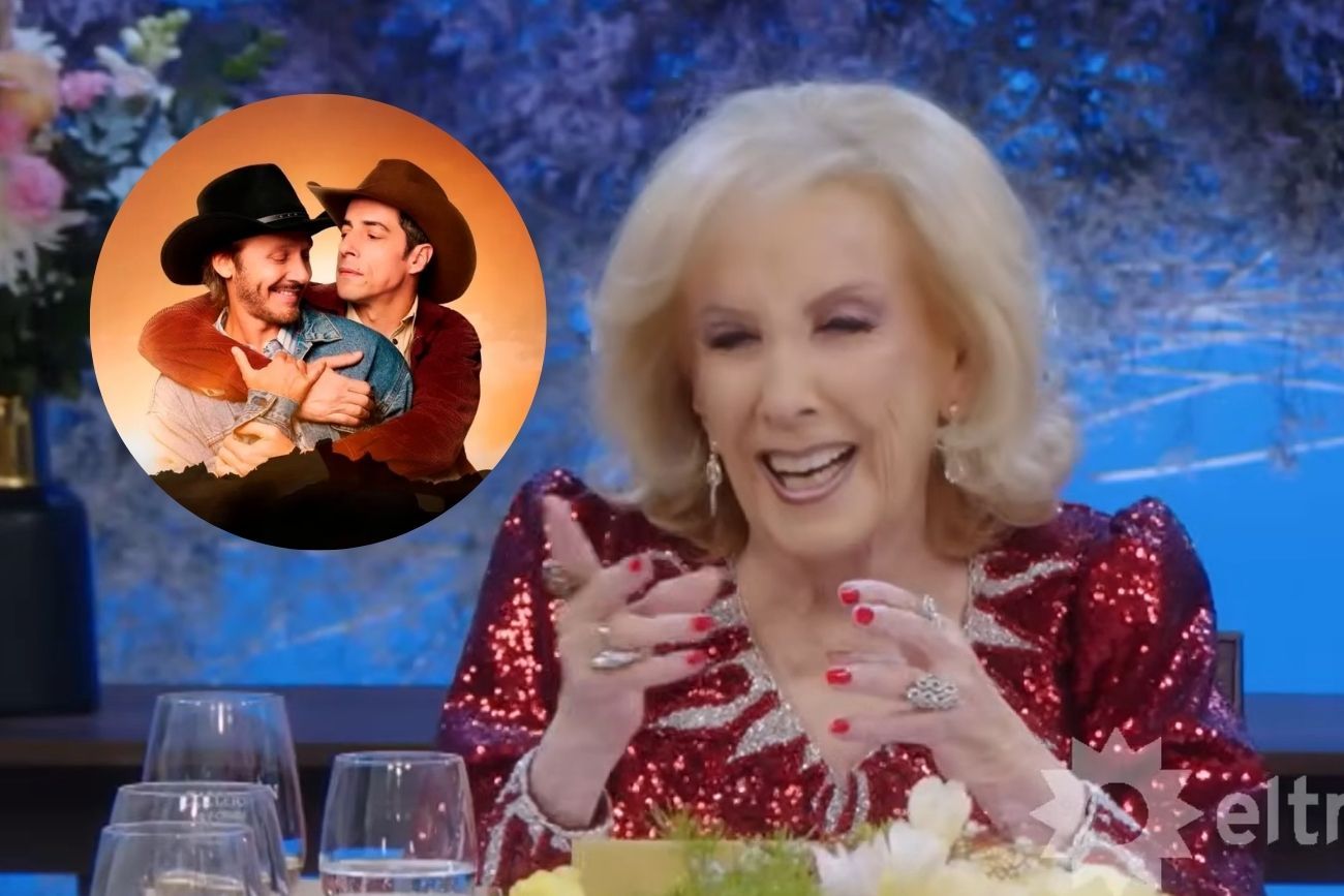 Mirtha Legrand habló de Secreto en la montaña y reaccionó al desnudo de Esteban Lamothe (Collage web)