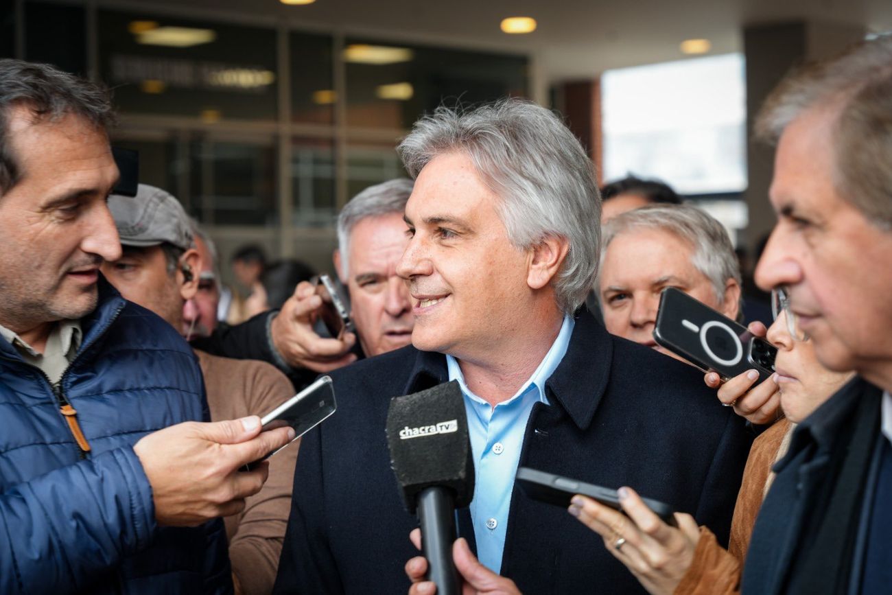 El gobernador de Córdoba, Martín Llaryora, en la Feria Rural de Palermo, en Buenos Aires.