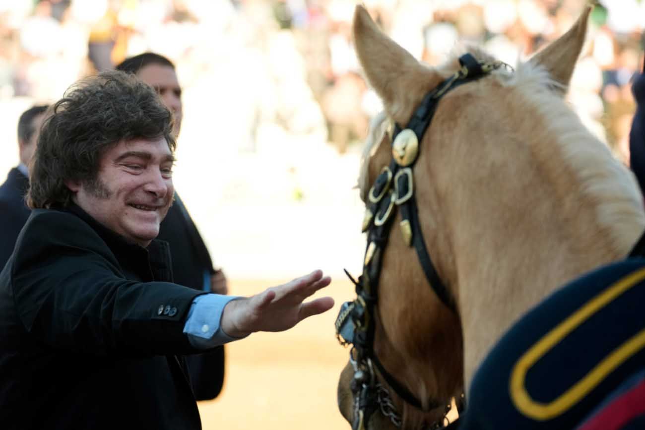 Javier Milei en la Sociedad Rural de Palermo.