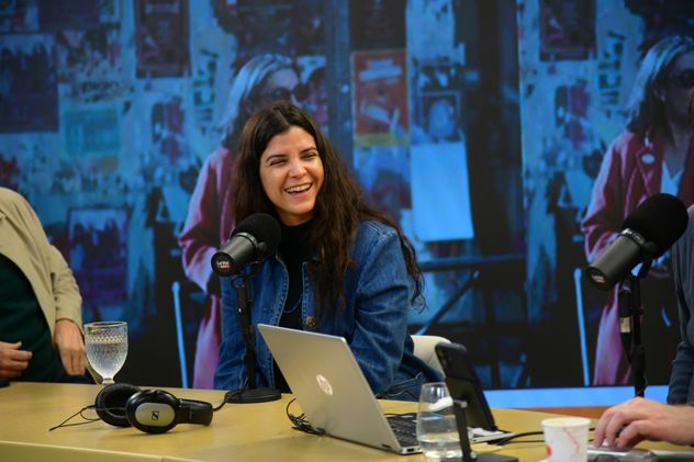 María Aparicio directora de cine y Roger Koza y critico de cine. 