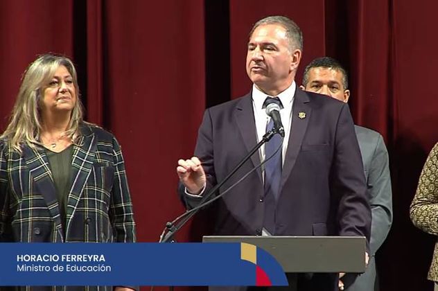 Horacio Ferreyra. Ministro de Educación de la Provincia. 